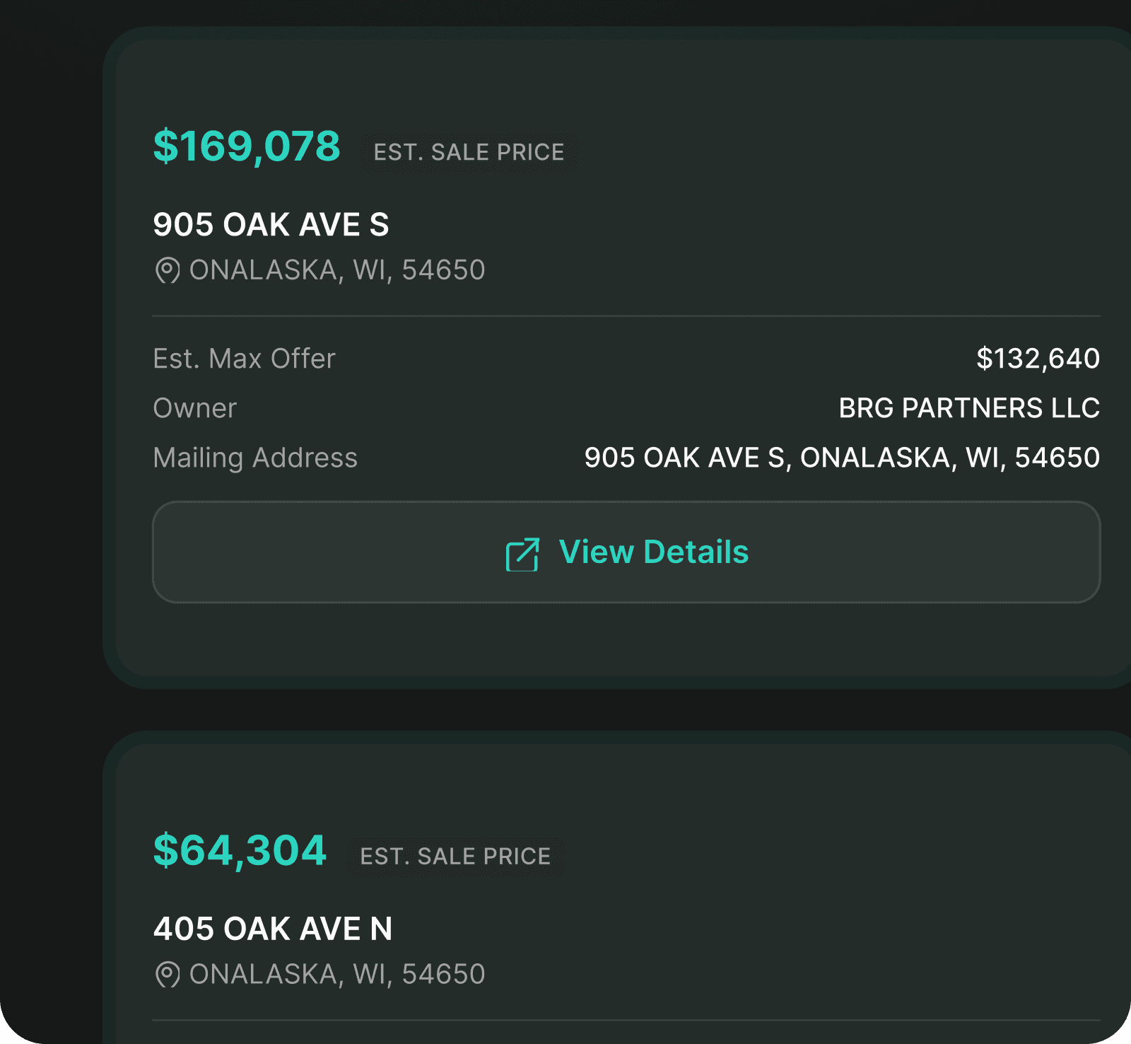 The LandAtlas deal board tracking land deals from seller lead through escrow to closed.